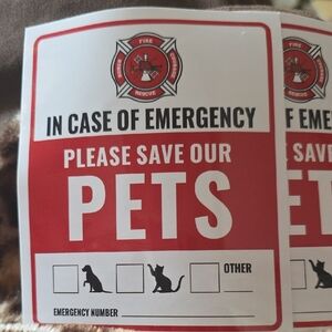 ADDON 4$ NEW SAVE OUR PETS Large Fire / Emergency